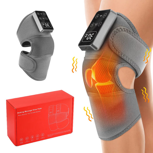 Electric Shoulder /Knee Massager Heating Pad Vibration Massage Support Belt Shoulder /Knee Thermal Brace